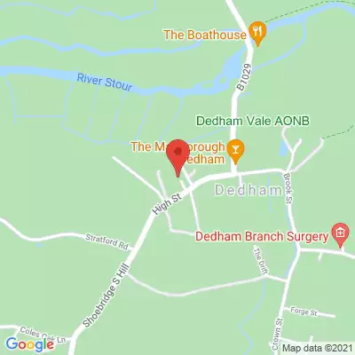 Dedham Dental map