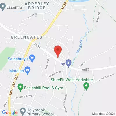 Greengates Dental map