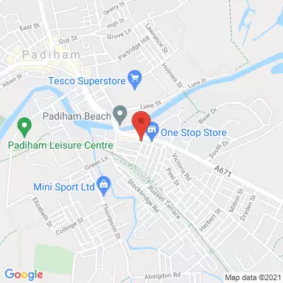 Padiham Dental map