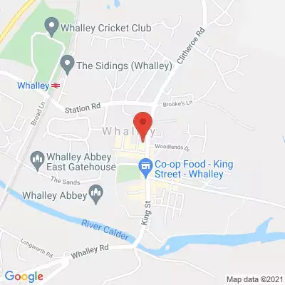 Whalley Dental map